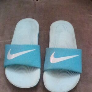 Nike Blue Slide Sandals